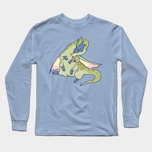 Moomin Dragon Cleaning Long Sleeve T-Shirt by sky665